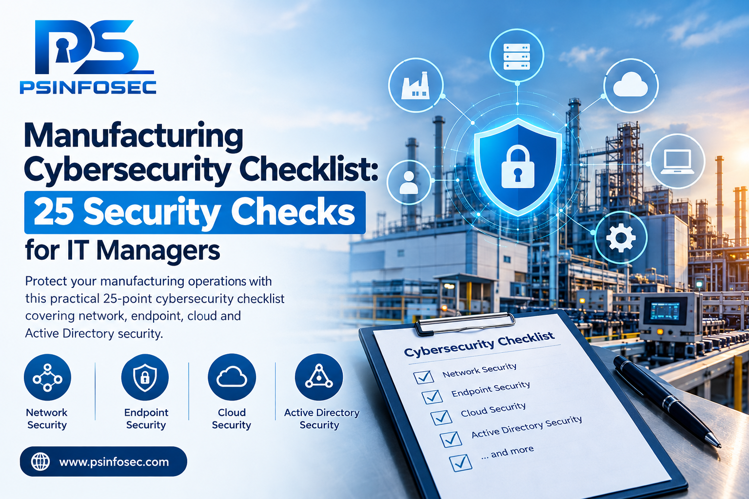 Manufacturing Cybersecurity Checklist: 25 Security Checks